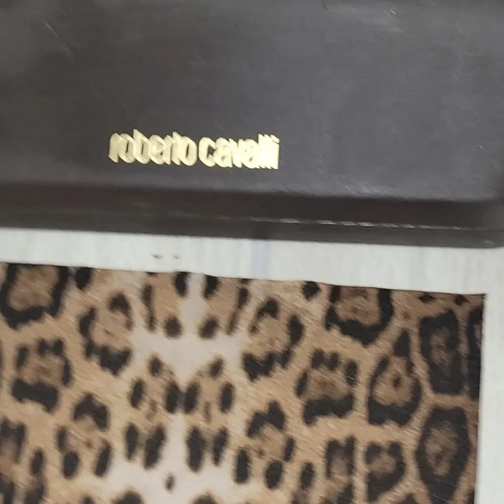 Roberto Cavalli Brown Unisex Eye Hard Glass Case And Towel